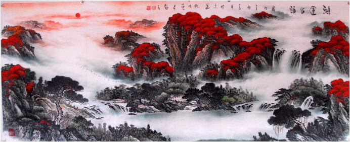实力派画家吴熙明大山水艺术鉴赏