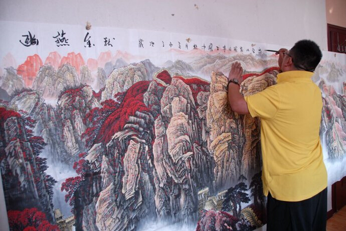 实力派画家吴熙明大山水艺术鉴赏