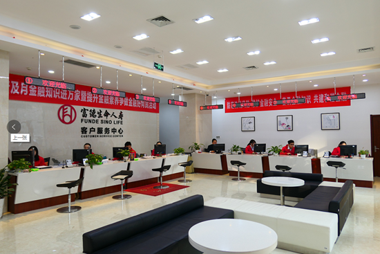 "亮环境,吸眼球,造氛围"富德生命人寿青岛分公司客服助力开门红